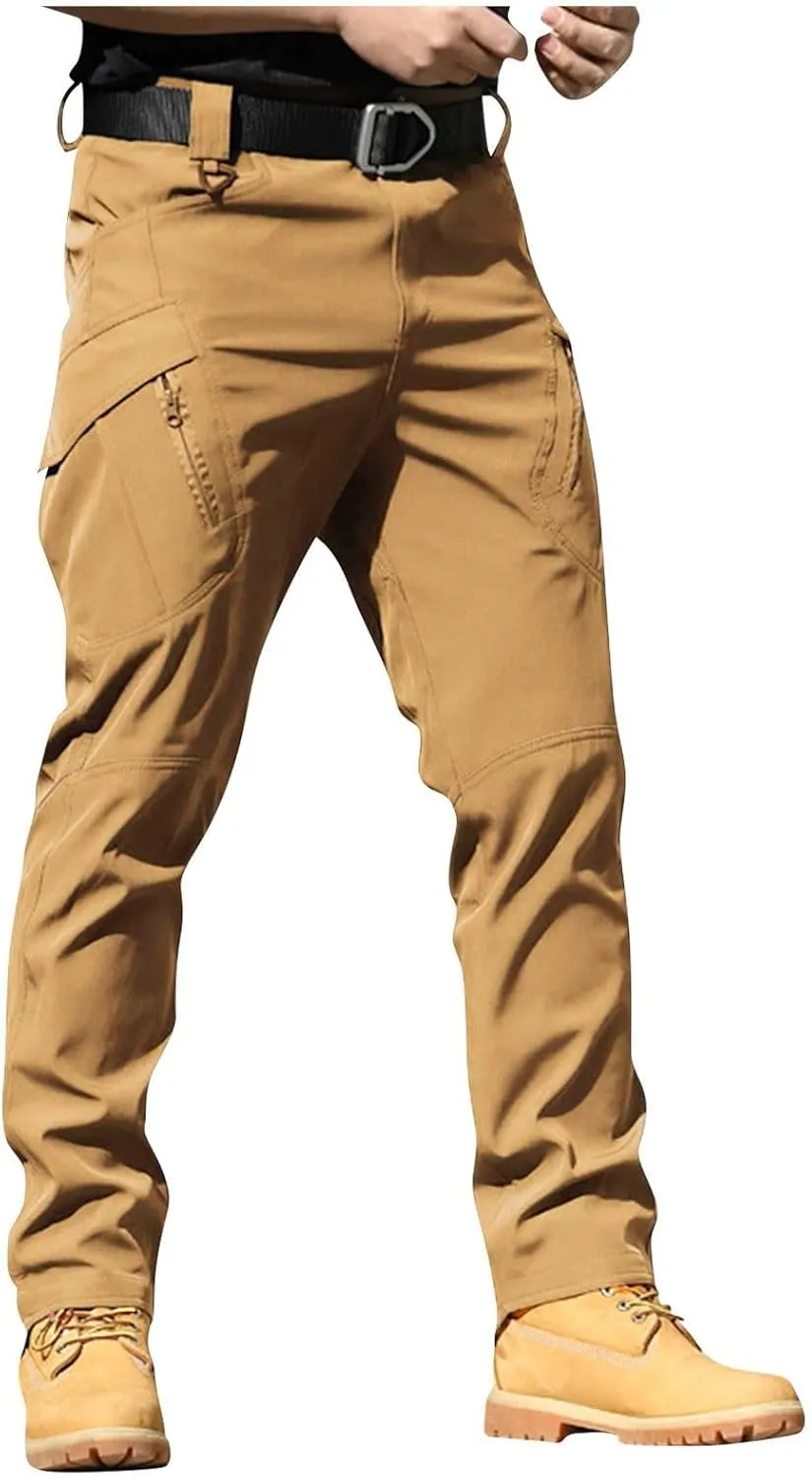Men's Work Pants Hiking Gym Sweatpants Relaxed Fit Casual Joggers Quick Dry Athletic Lightweight Trousers