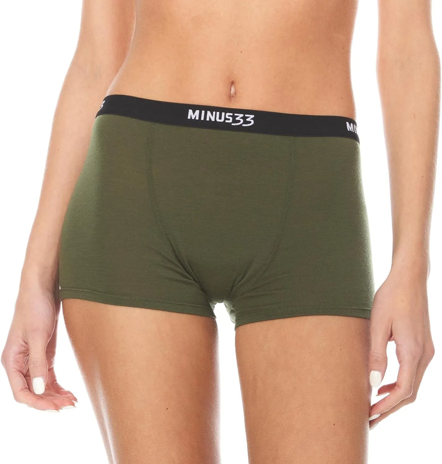 Merino Wool Boyshorts - Womens Underwear for Hiking - Moisture Wicking Underwear - Athletic Anti-Chafe Underwear