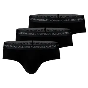 Michael Kors Supreme Touch Supima Cotton Blend 3 Pack Briefs - Black