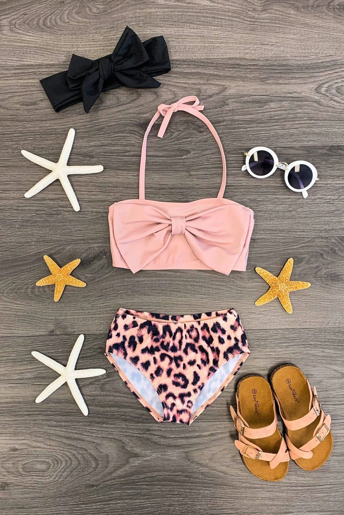 Mom & Me - Blush Leopard Bikini
