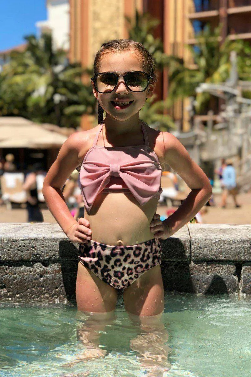 Mom & Me - Blush Leopard Bikini