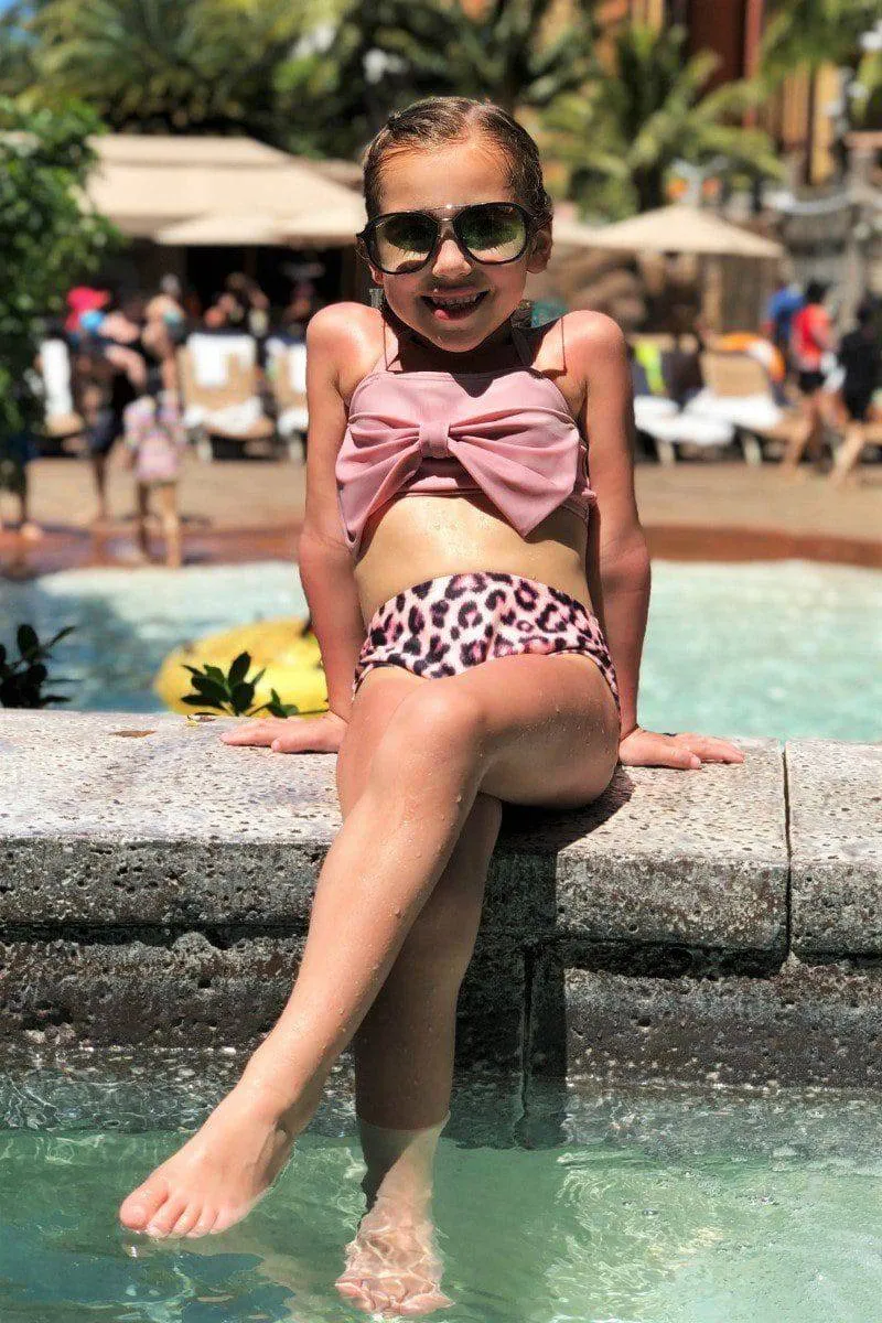 Mom & Me - Blush Leopard Bikini