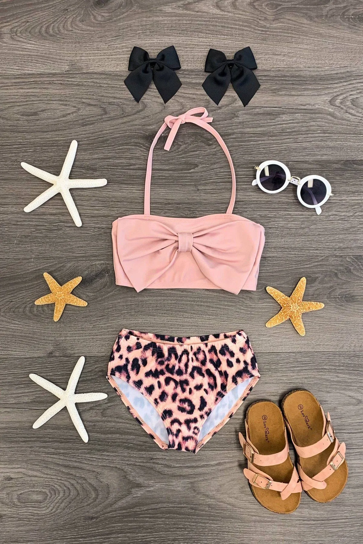 Mom & Me - Blush Leopard Bikini