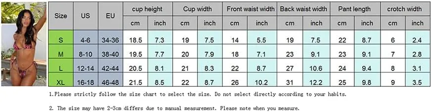 Mxiqqpltky Womens Floral Bikini Two Piece Tie Back Triangle Tops and String Thong Swimsuit Set Bathing Suits