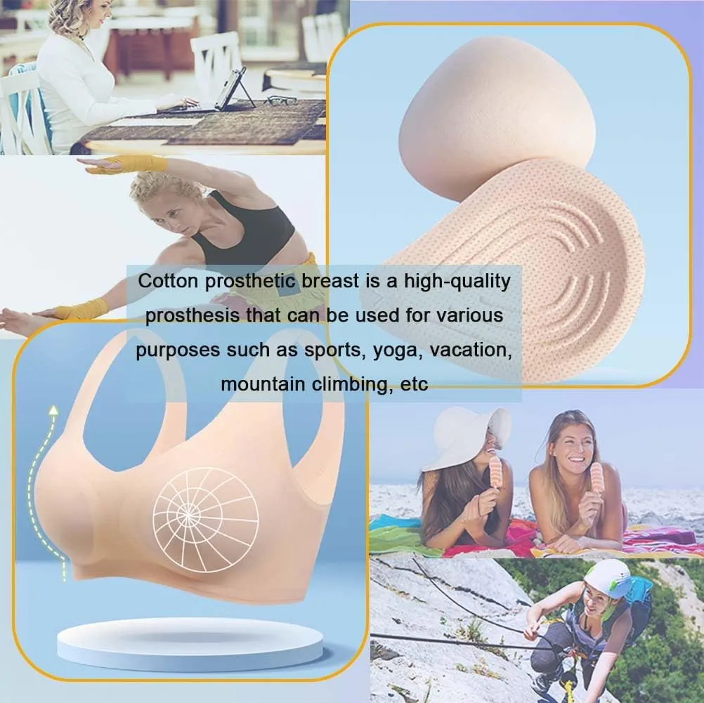 NARCISA Female breast prosthesis, mastectomy bra, advanced cotton filling, breast shape, sponge chest shape
