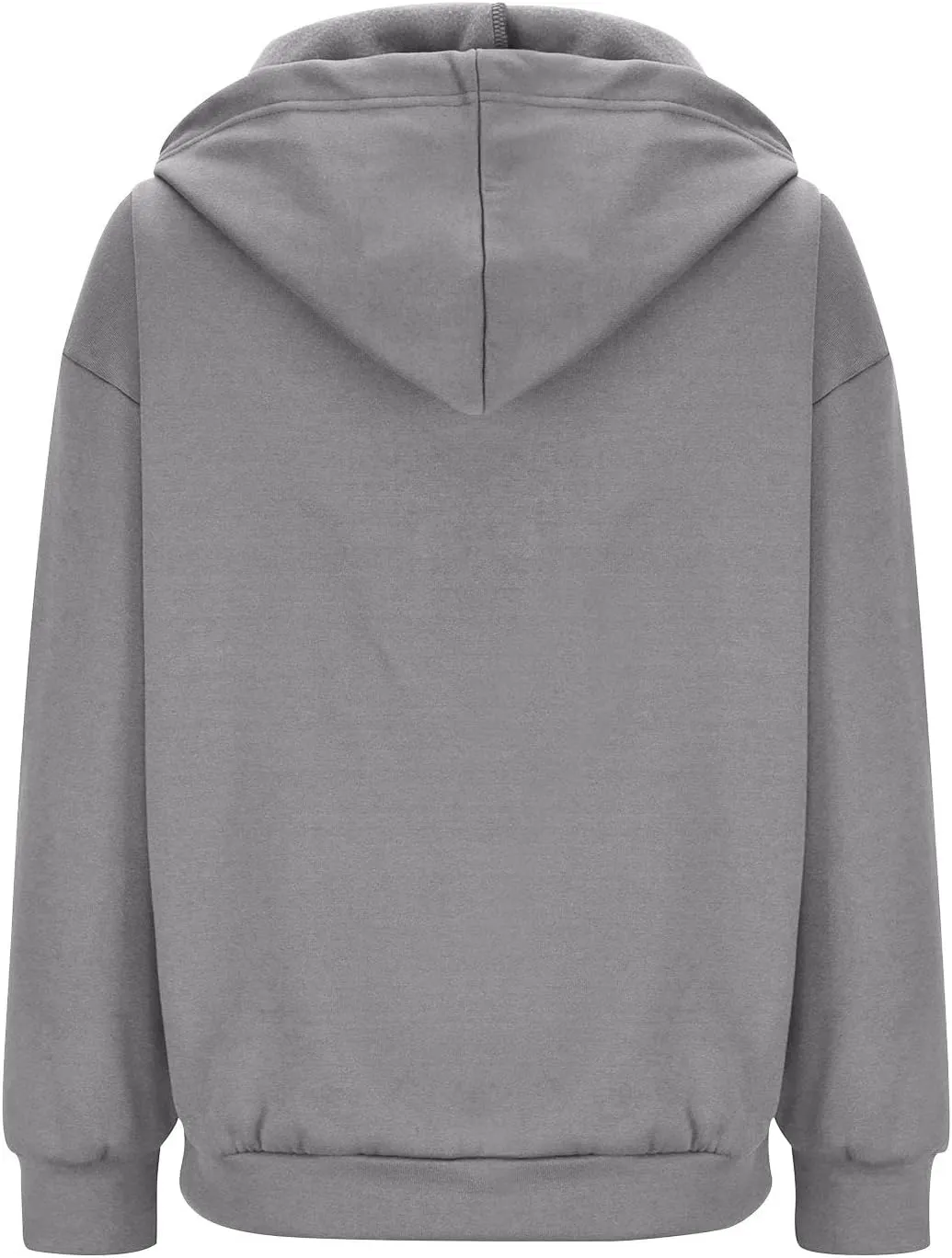 NaRHbrg Women's Full Zip Up Hoodie Long Sleeve Hooded Sweatshirts Thin Casual Hoodies Jackets Oversized Pullover with Pockets