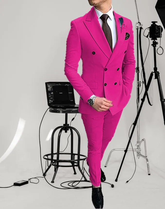 Nino Fuchsia 2 Piece Slim Fit Suit