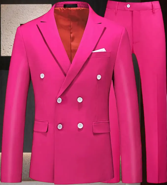 Nino Fuchsia 2 Piece Slim Fit Suit