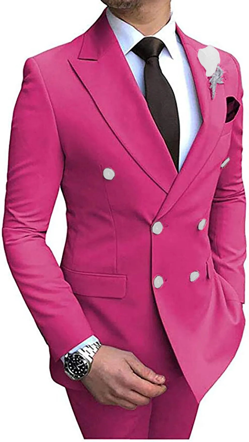 Nino Fuchsia 2 Piece Slim Fit Suit
