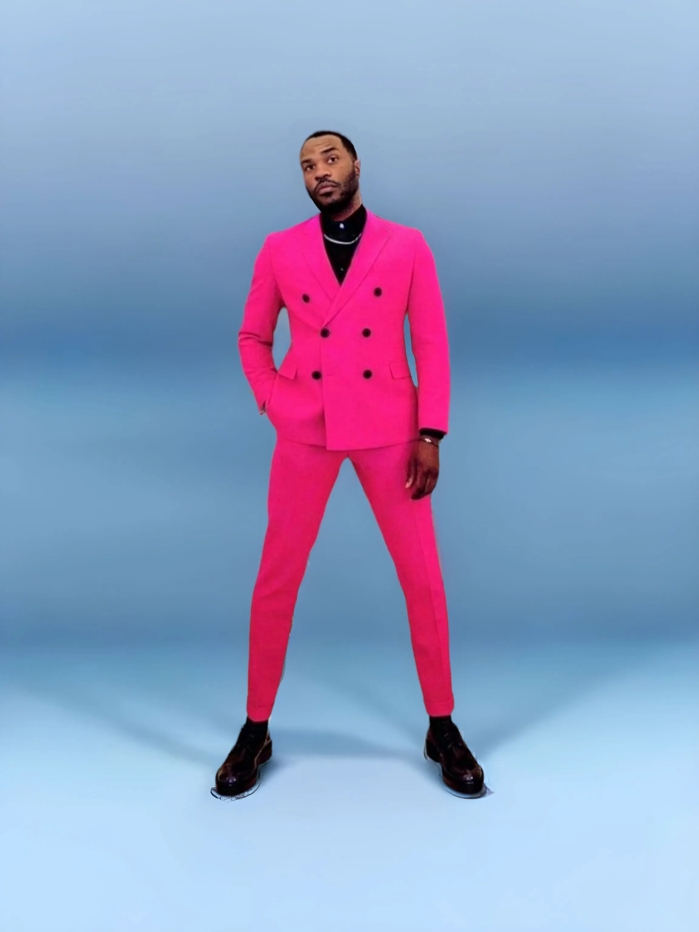 Nino Fuchsia 2 Piece Slim Fit Suit