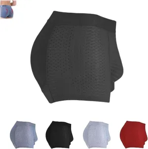 Nylon Ice Silk Breathable Men's Underwear, Mens Seamless Shape Wear Padded Underwear, Sexy Buttocks Boxer Briefs