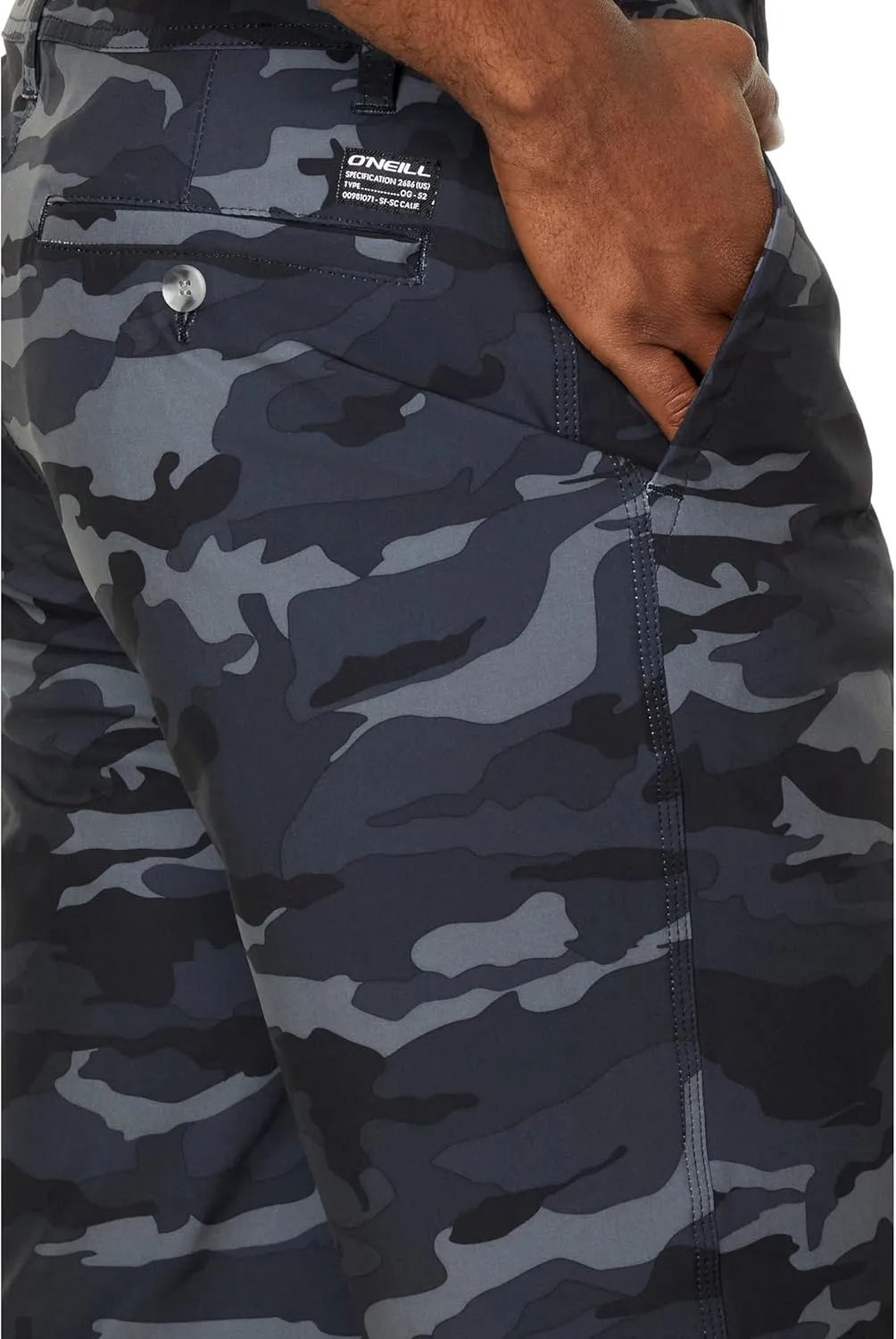 O'NEILL Men's 21 Inch Loaded 2.0 Hybrid Shorts - Water Resistant Mens Shorts with Quick Dry Stretch Fabric and Pockets
