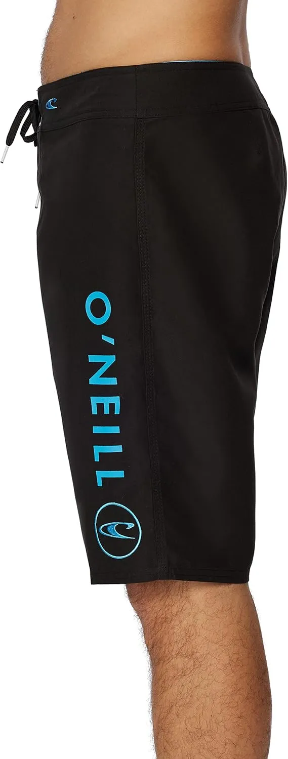 O'NEILL Men's 21 Inch Solid Boardshorts-Water Resistant Swim Trunks for Men with Quick Dry Stretch Fabric and Pockets