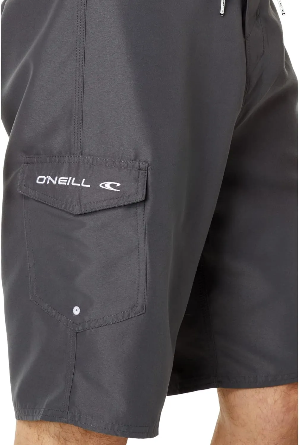 O'NEILL Men's 21 Inch Solid Boardshorts-Water Resistant Swim Trunks for Men with Quick Dry Stretch Fabric and Pockets