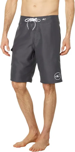 O'NEILL Men's 21 Inch Solid Boardshorts-Water Resistant Swim Trunks for Men with Quick Dry Stretch Fabric and Pockets