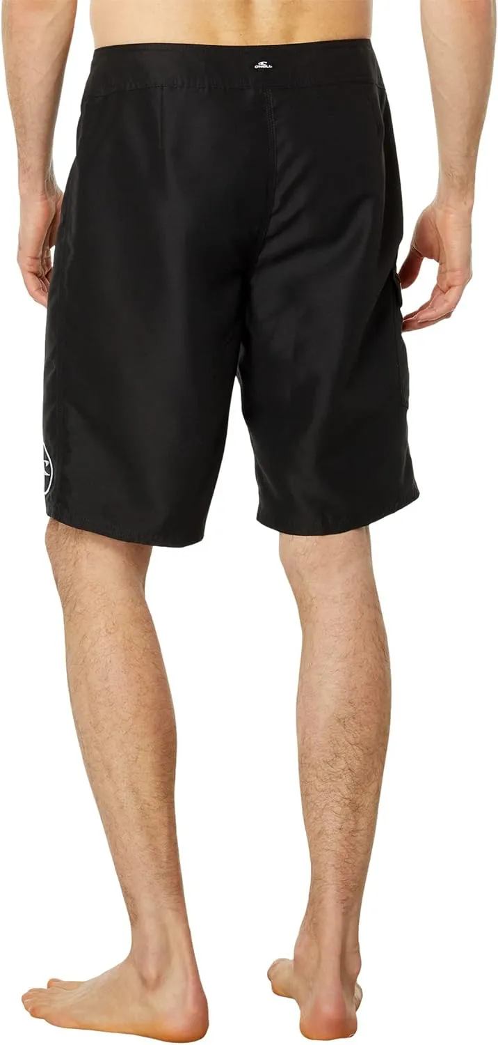 O'NEILL Men's 21 Inch Solid Boardshorts-Water Resistant Swim Trunks for Men with Quick Dry Stretch Fabric and Pockets