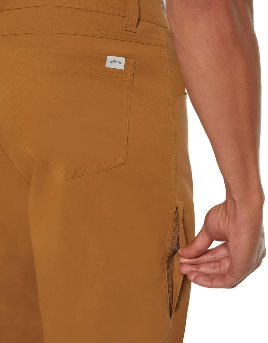 Orvis Mens Regular Fit Fleece Lined Stretch Fabric Pant