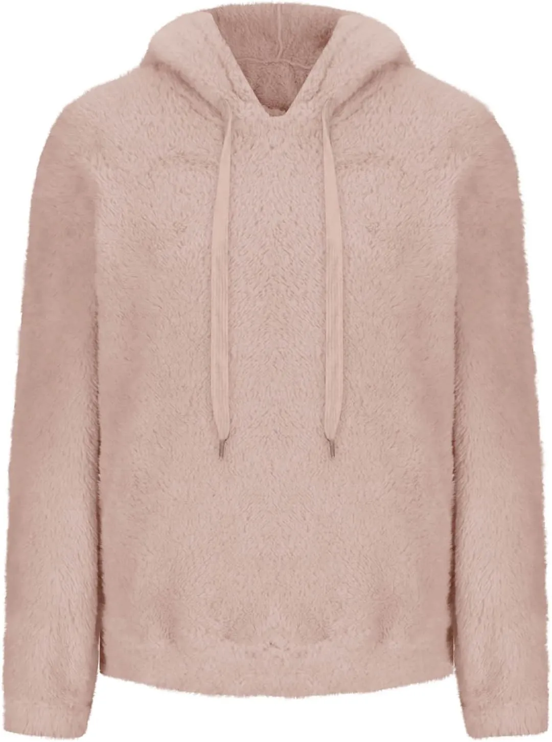 Oversized Fuzzy Fleece Hoodies For Women Warm Long Sleeve Sherpa Pullover Sweatshirts Winter Tops With Pockets