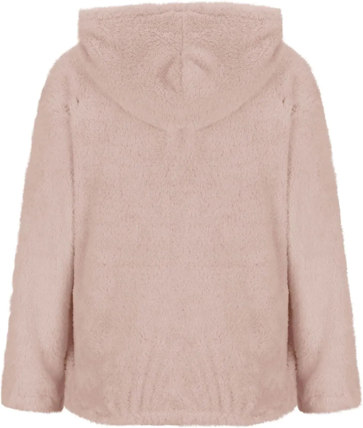 Oversized Fuzzy Fleece Hoodies For Women Warm Long Sleeve Sherpa Pullover Sweatshirts Winter Tops With Pockets