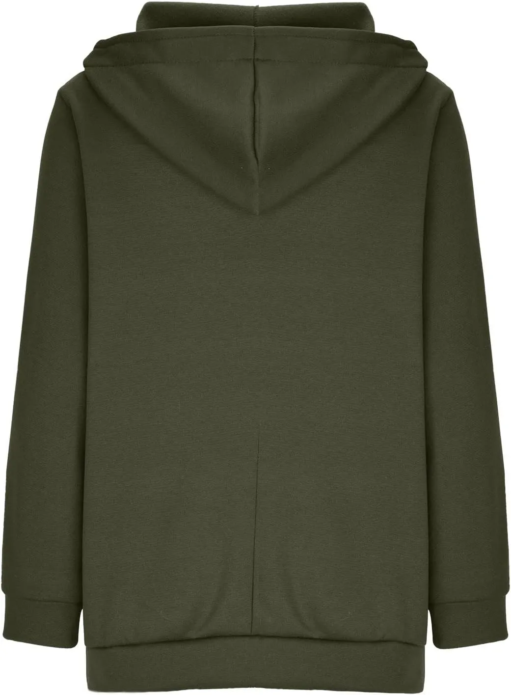 Oversized Zipper Hooded Jackets for Women Plus Size Casual Fleece Long Sleeve Hoodie Sweatshirts with Pocket S-5XL