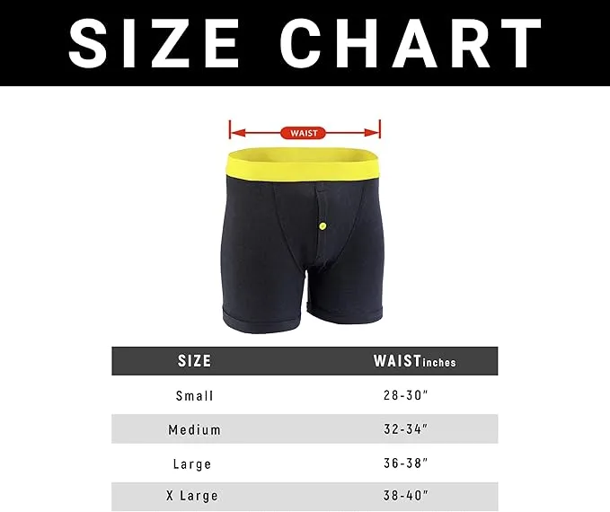 Pack of 12 Mens Black Fashion Band Cotton Blend Boxer Shorts Comfortable Stretch Waistband Button Fly Durable Lightweight Underwear MB08 by Sock Stack