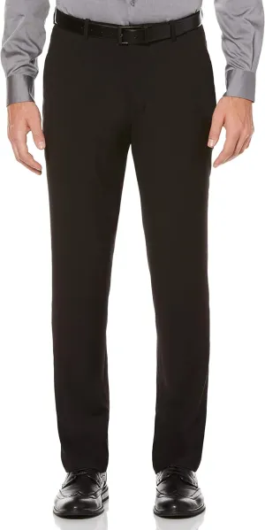 Perry Ellis Men's Slim Fit Dress Pants, With Flat Front Stretch Fabric (Waist Size 26-42)