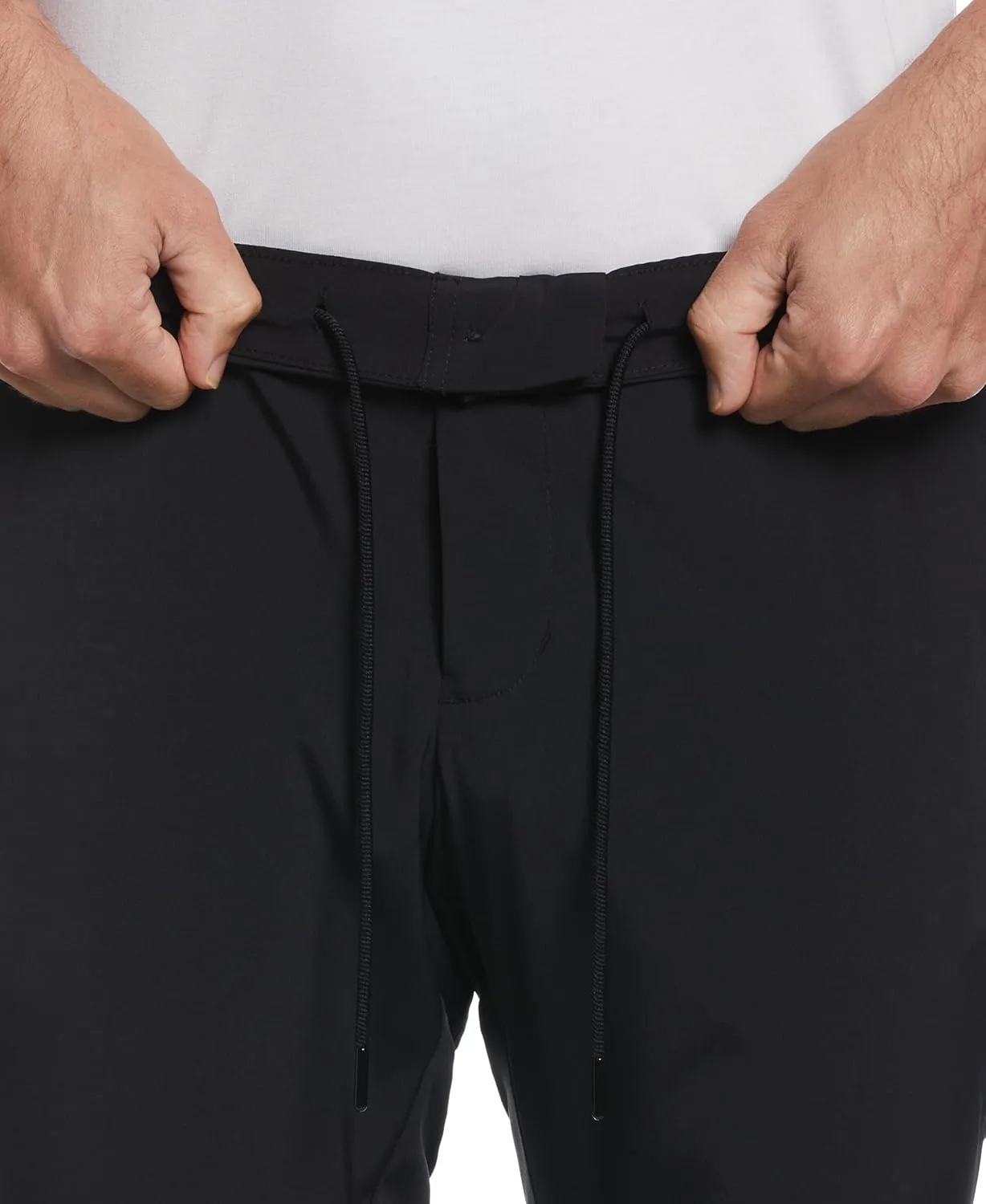 Perry Ellis Portfolio Men's Drawstring Pants, Slim Fit, Flat Front, Stretch Fabric, Lightweight Casual Dress Pants for Men