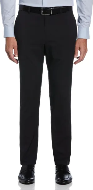 Perry Ellis Portfolio Slim Fit Men's Dress Pants, Flat Front, Stretch Fabric, Soft and Durable Slacks for Men