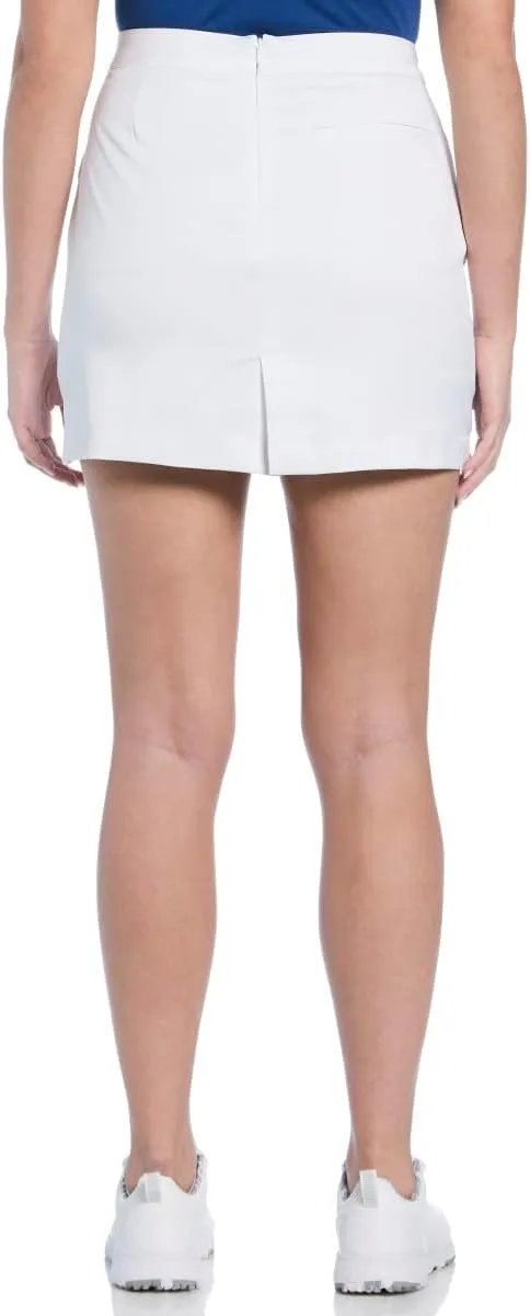 PGA TOUR Women's 16 Pull-on Knit Tricot Golf Skort with Tummy Control, Stretch Fabric, Moisture-Wicking, Sun Protection