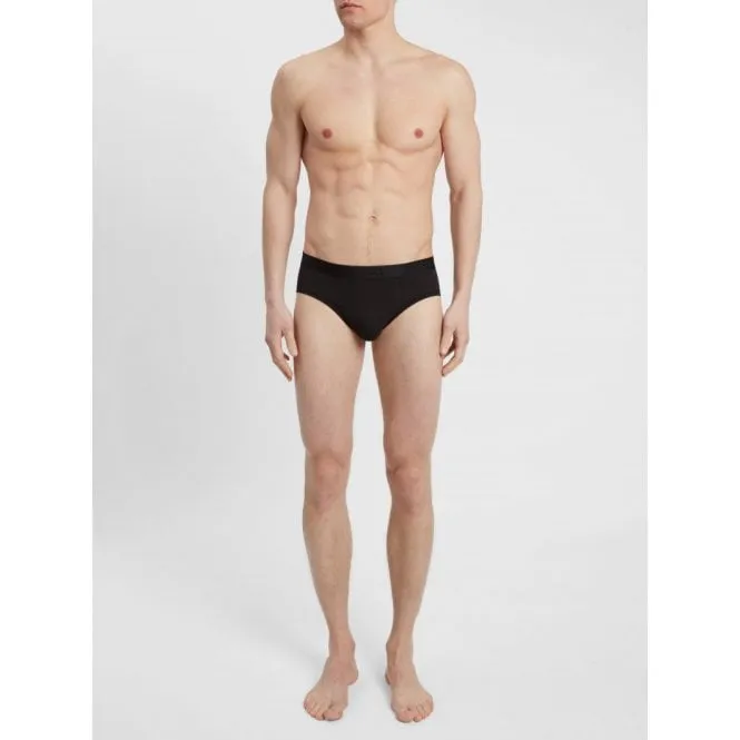 Pima Cotton Stretch Brief, Black