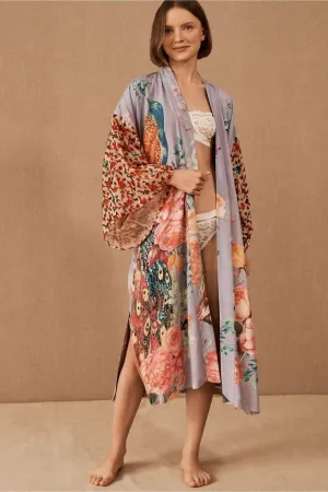 Plus Size Long Bathing Suit Kimono Cover Up