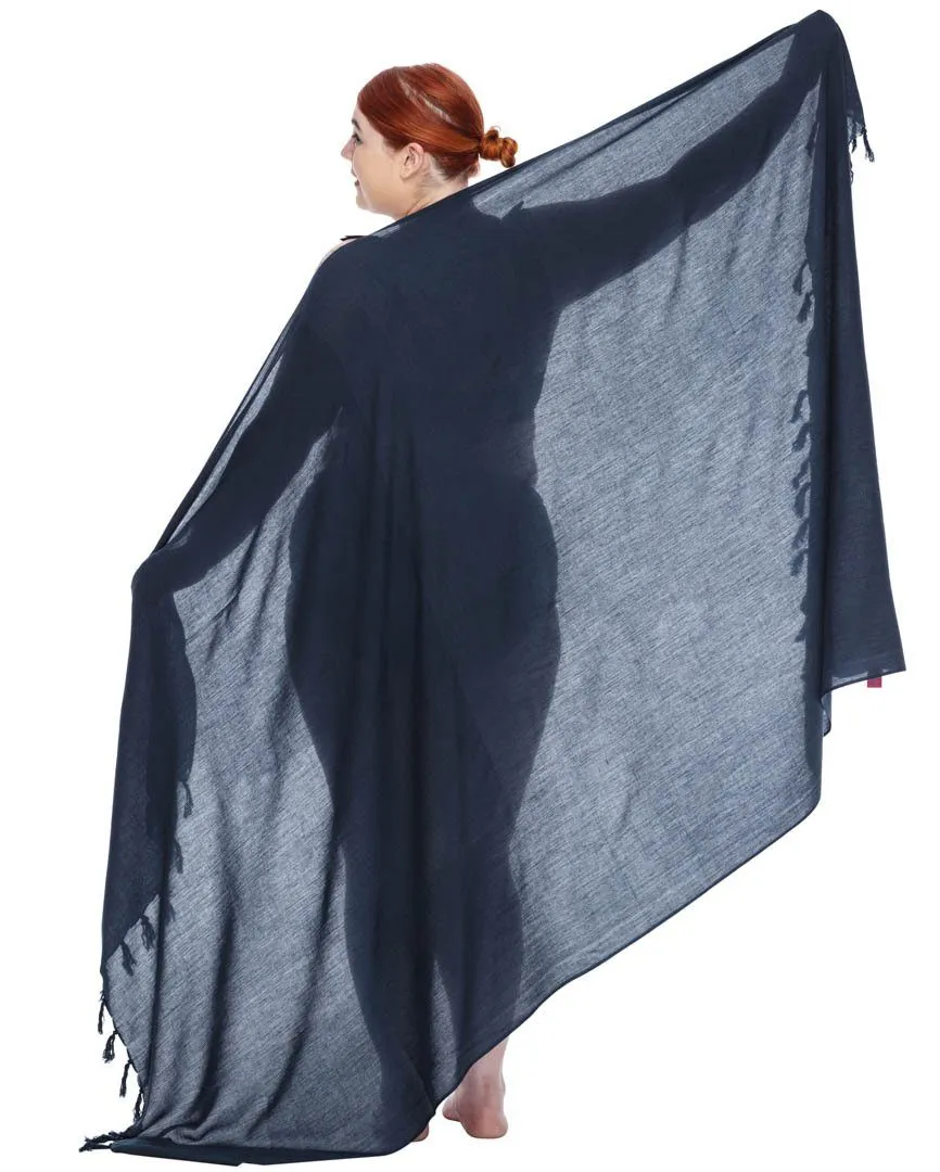 Plus Size Solid Sarong Wrap - Beach Cover-Up Skirt by SHU-SHI