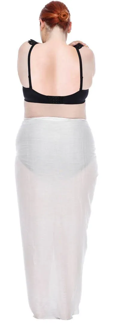 Plus Size Solid Sarong Wrap - Beach Cover-Up Skirt by SHU-SHI