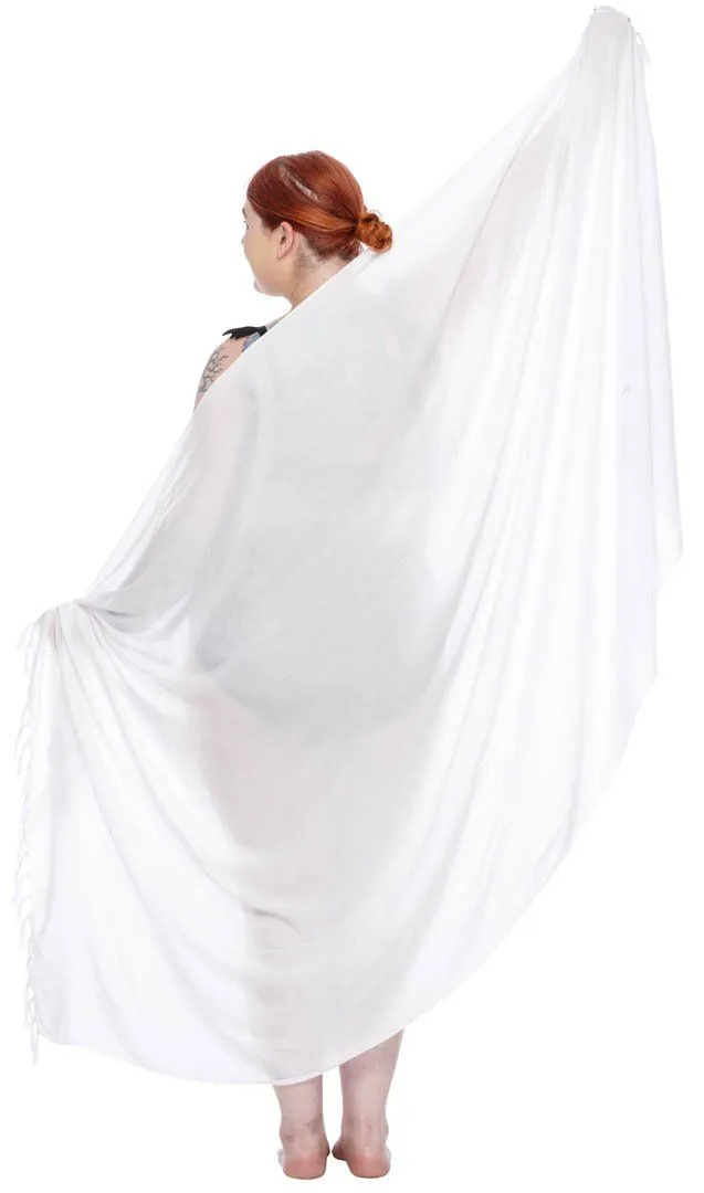 Plus Size Solid Sarong Wrap - Beach Cover-Up Skirt by SHU-SHI