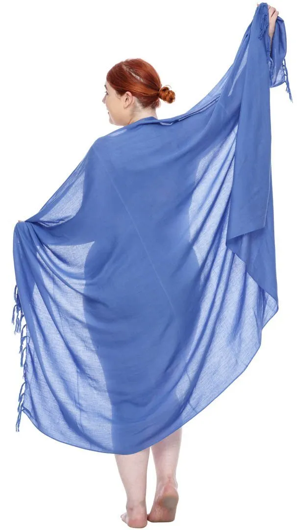 Plus Size Solid Sarong Wrap - Beach Cover-Up Skirt by SHU-SHI