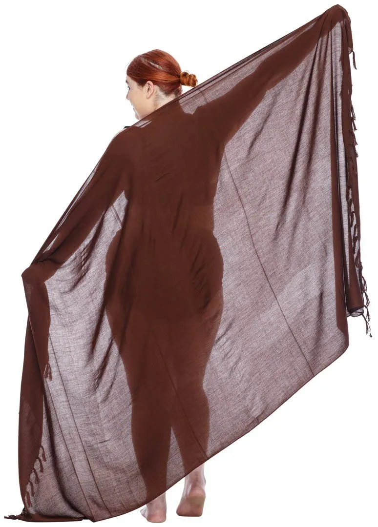Plus Size Solid Sarong Wrap - Beach Cover-Up Skirt by SHU-SHI