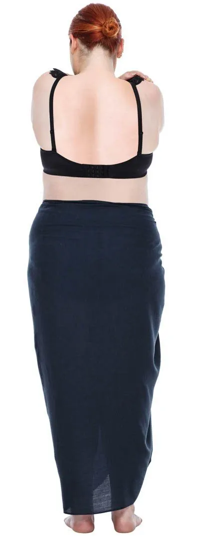 Plus Size Solid Sarong Wrap - Beach Cover-Up Skirt by SHU-SHI