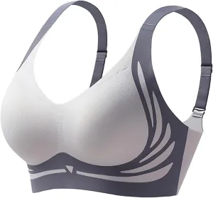 Powerful Push up Bra Seamless Wireless Super Gather Support Bra Lifting Breast Anti-Sagging Pushup Bra for Older Women