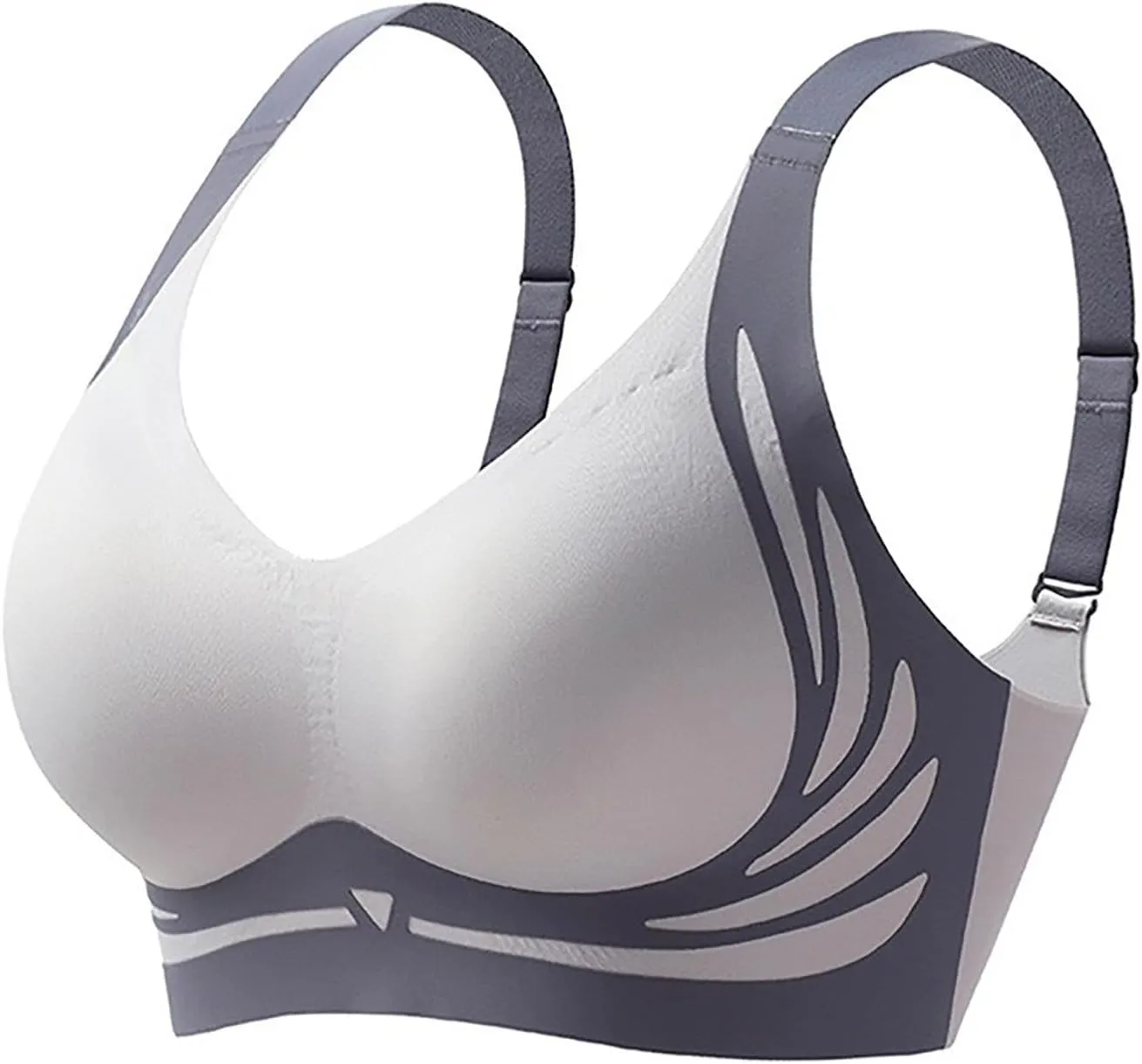 Powerful Push up Bra Seamless Wireless Super Gather Support Bra Lifting Breast Anti-Sagging Pushup Bra for Older Women