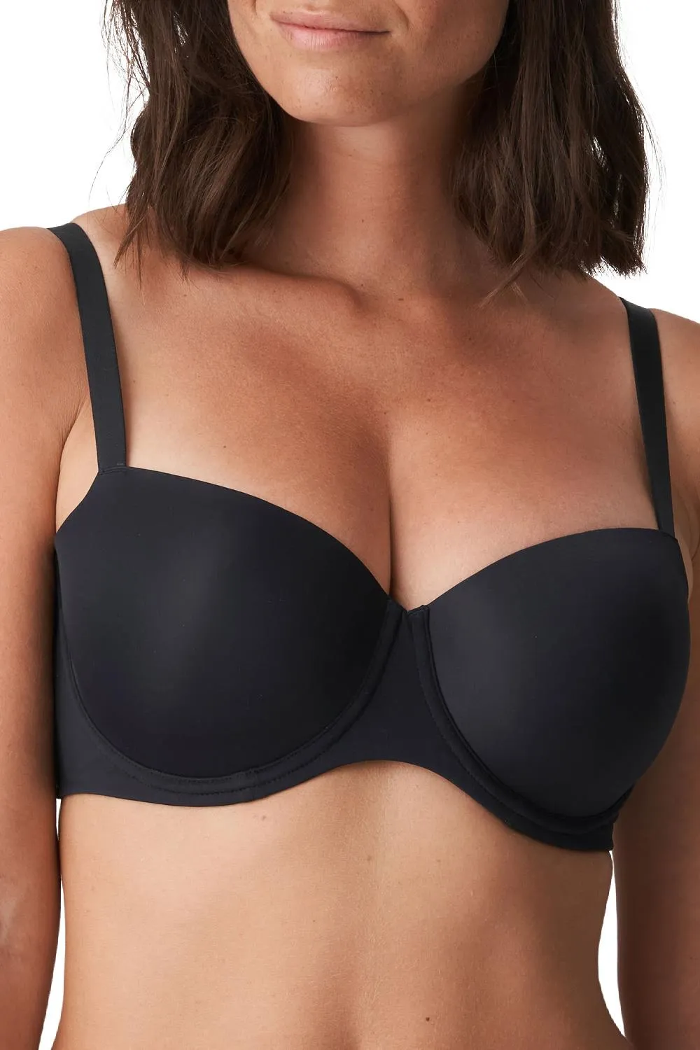 Prima Donna Figuras Padded Balcony Bra, Charcoal (0263252)