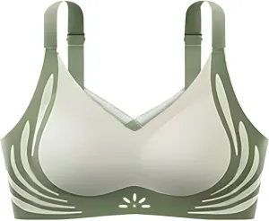 Queenvie Push Up Bra,Lush Fitting Powerful Push Up Seamless Bras Full Coverage Anti-Sagging Gather Comfortable Bralettes