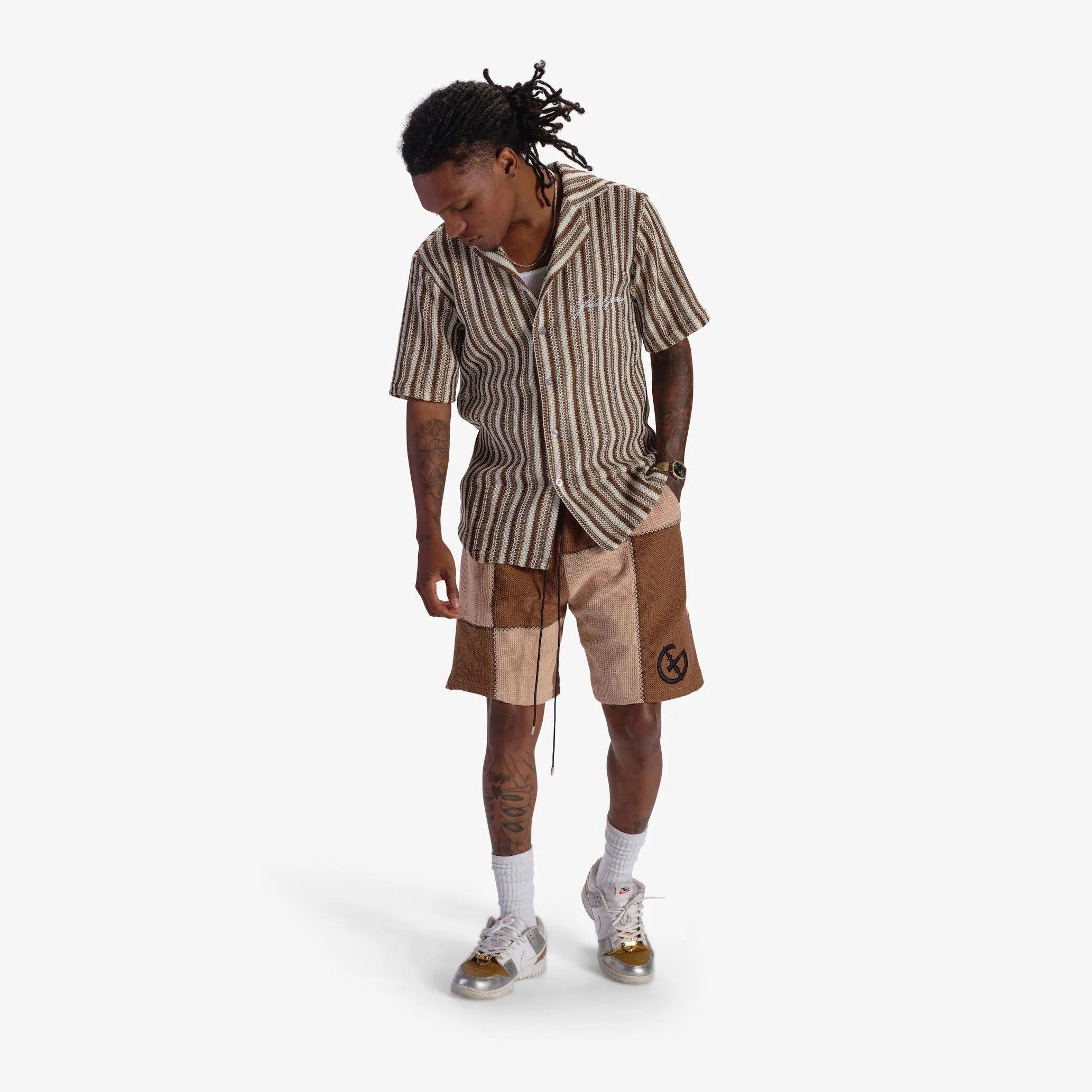 "Dopamine" Knitted Shorts (Mocha)