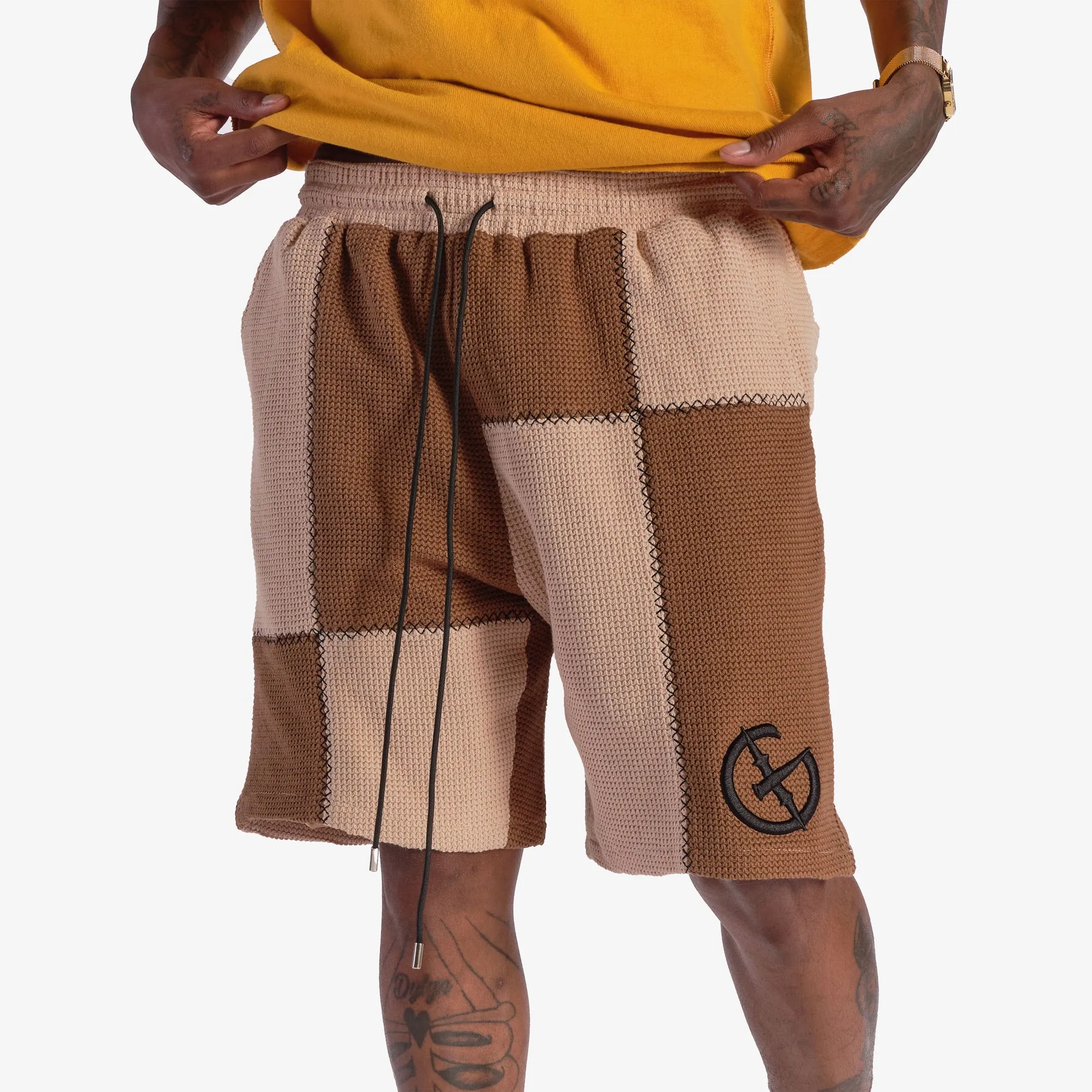 "Dopamine" Knitted Shorts (Mocha)