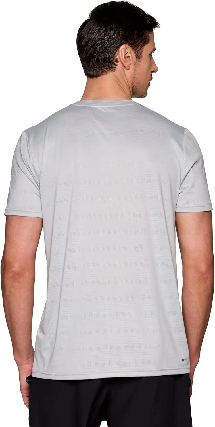 RBX Men's Workout T-Shirt, Breathable Lightweight Stretch Jersey Moisture Wicking Quick Dry Running Training Top