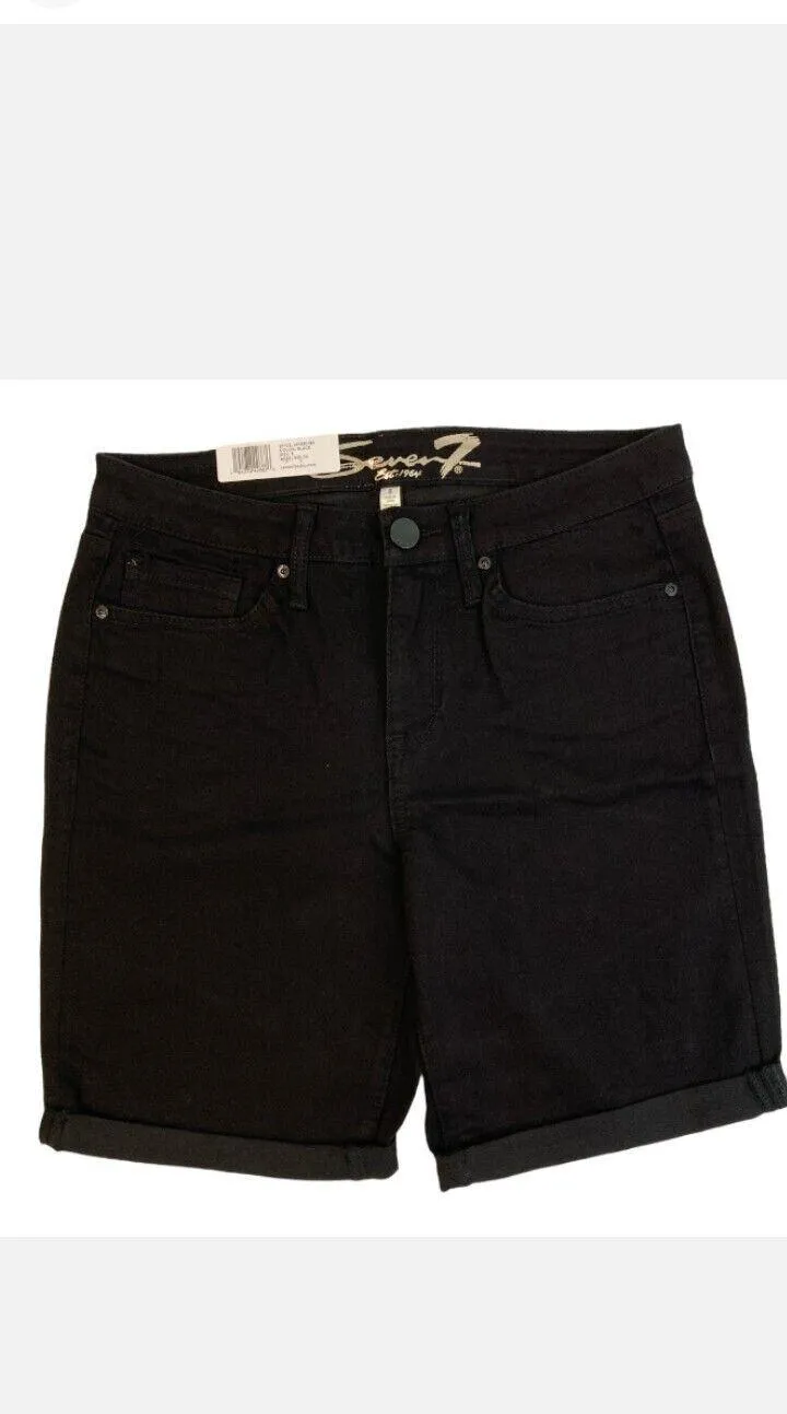Seven7 Women's Plus Size Soft Stretch Sunset Bermuda Shorts 24W