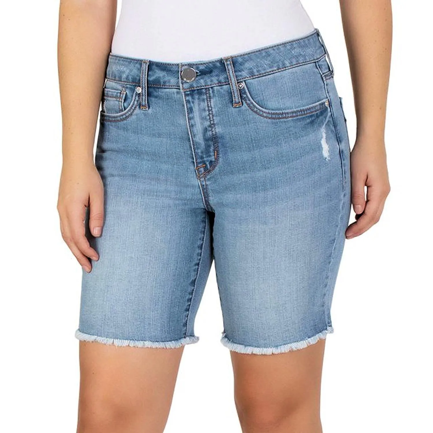 Seven7 Women's Plus Size Soft Stretch Sunset Bermuda Shorts 24W