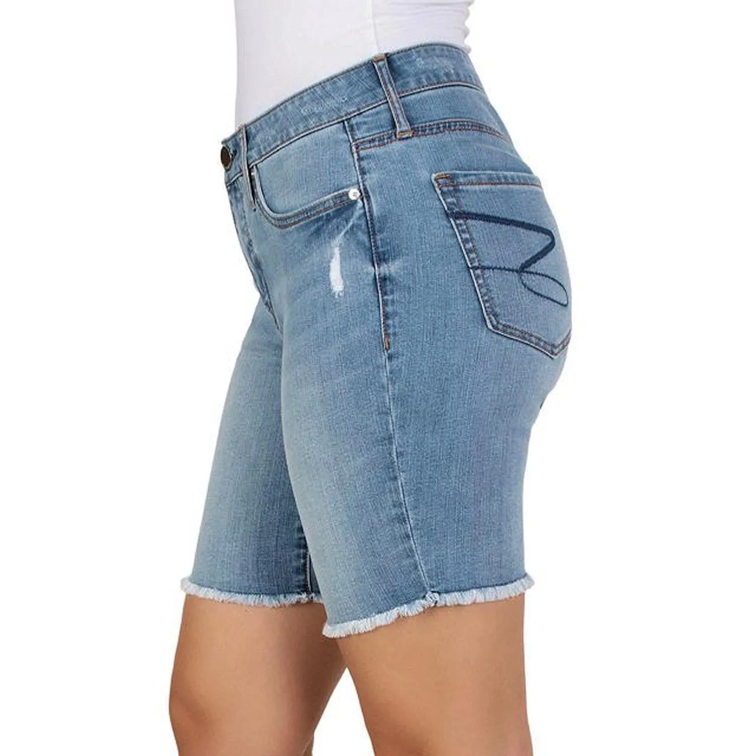 Seven7 Women's Plus Size Soft Stretch Sunset Bermuda Shorts 24W