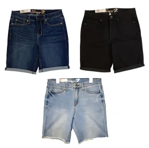 Seven7 Women's Plus Size Soft Stretch Sunset Bermuda Shorts 24W