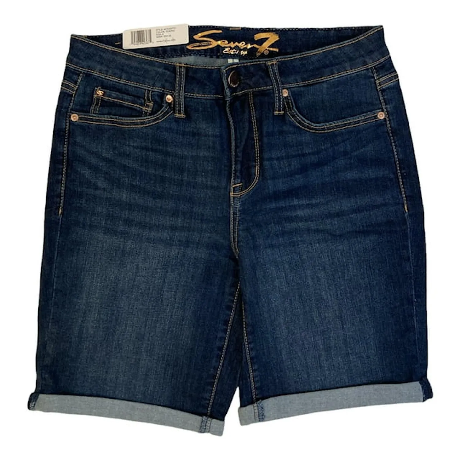Seven7 Women's Plus Size Soft Stretch Sunset Bermuda Shorts 24W