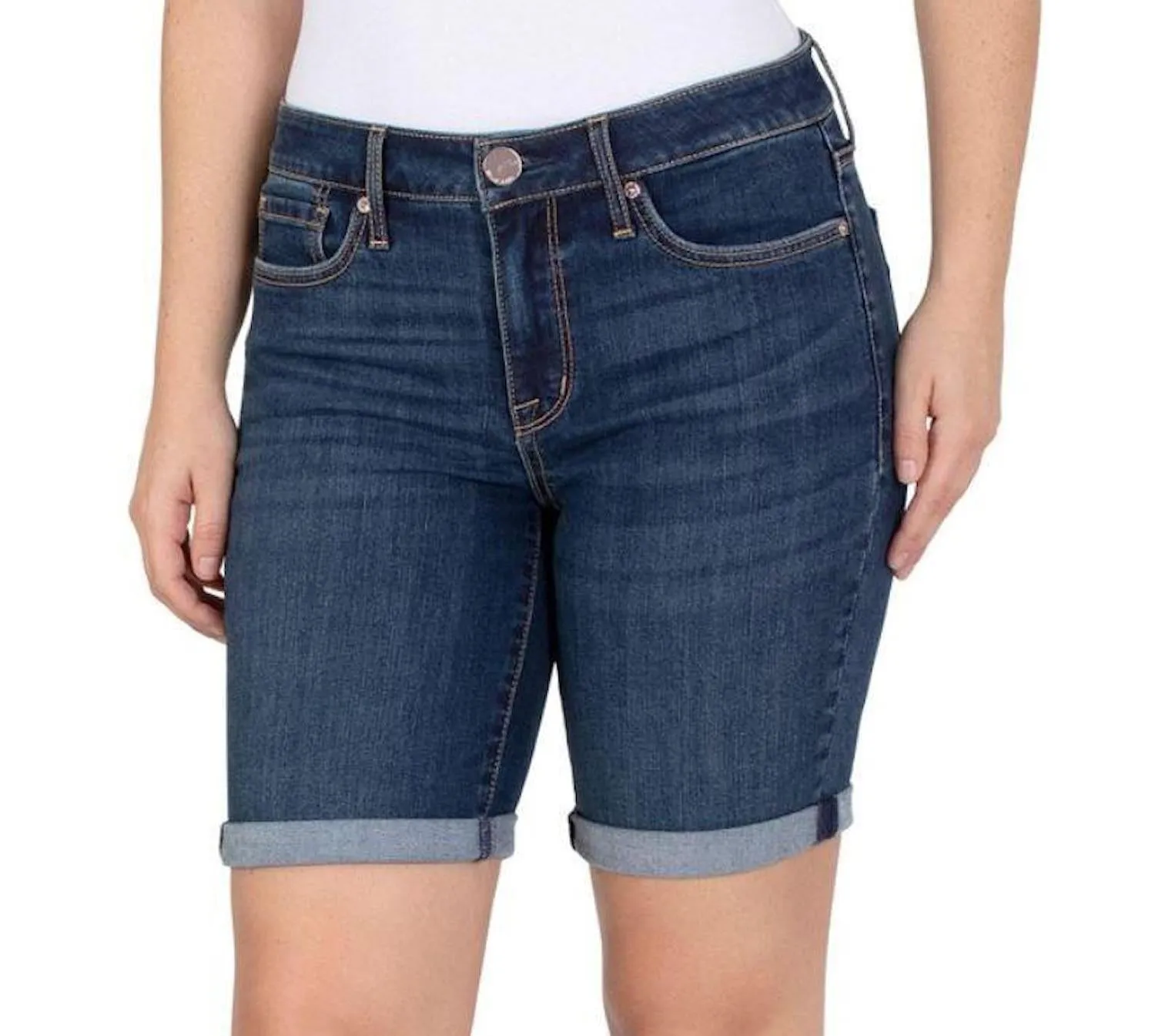 Seven7 Women's Plus Size Soft Stretch Sunset Bermuda Shorts 24W